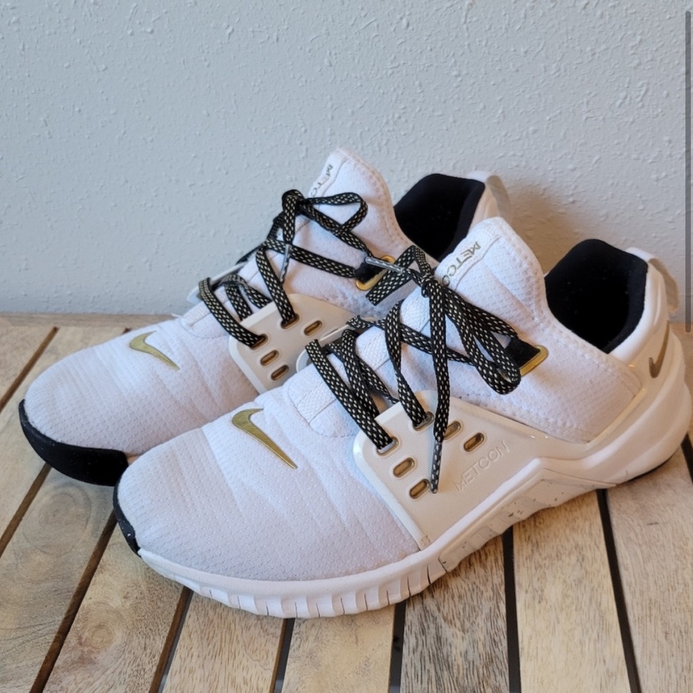 White Nike Metcons